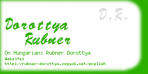 dorottya rubner business card